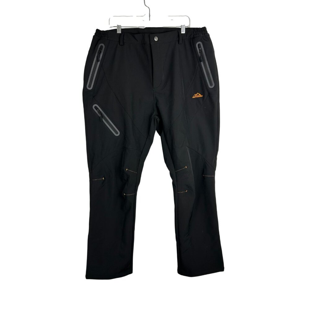 TacVasen Mens US 40 Fleece Lined Pants Waterproof Softshell Snow Hiking outdoor